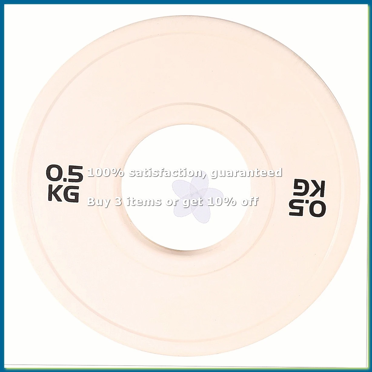 Gym Micro-Type Plates Dumbbell Weight Plate Rubber Fractional Weight Plates Add-on Aperture 50.4mm 0.5KG-A10G