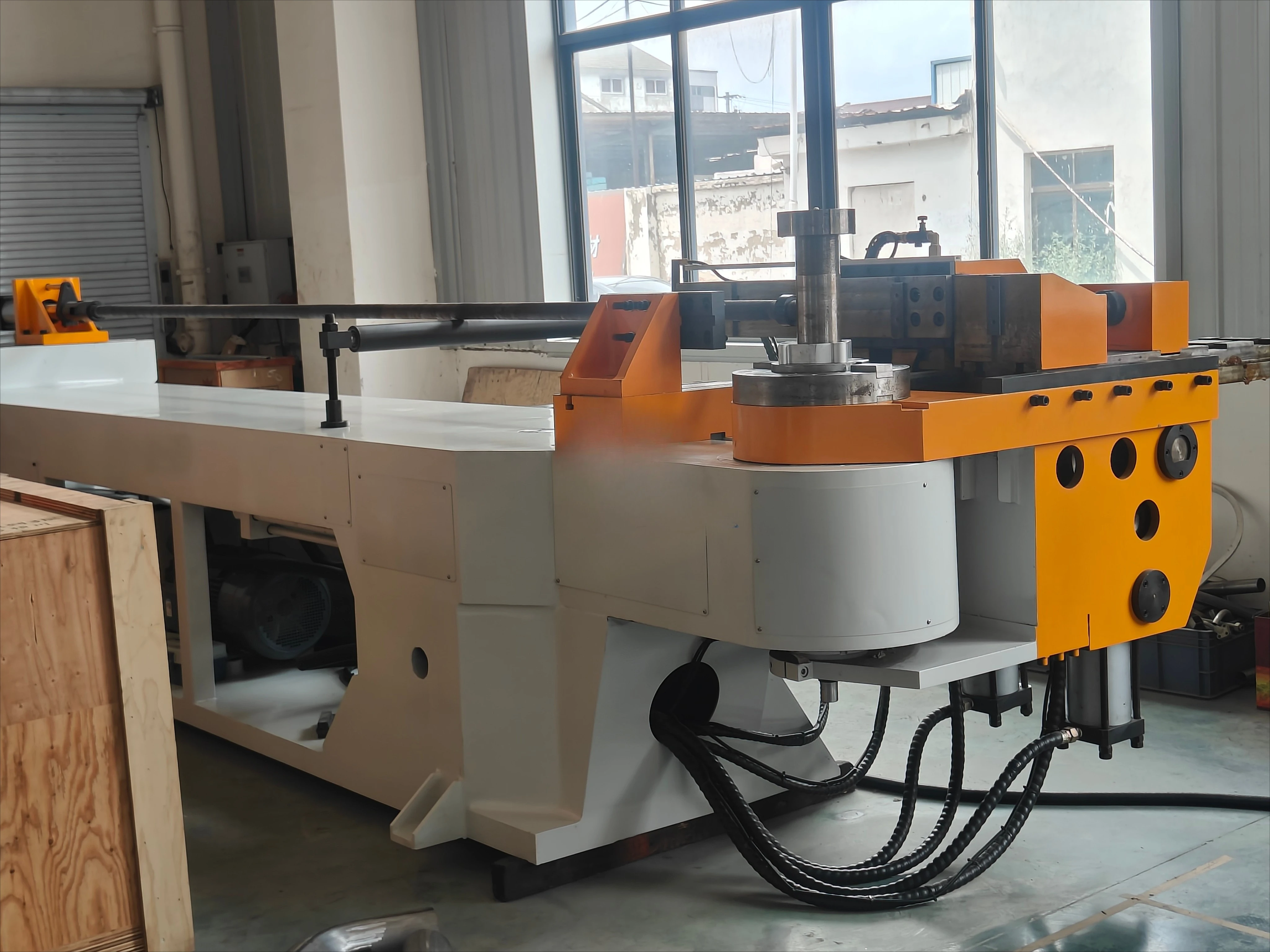 38/50/63/75/89/130 Single Head Hydraulic Semi-Automatic Aluminum Square Steel Pipe Bending Machines High-Accuracy Pipe