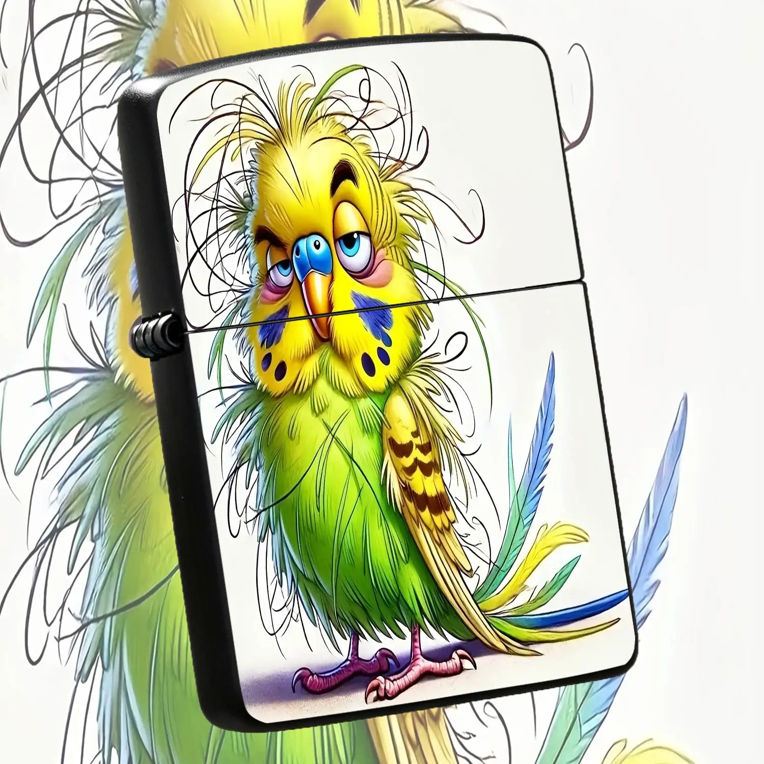 Cartoon Parrot Lighter Funny Shaggy Bird Pattern Portable Igniter Multi-scenario Practical Daily Use Cute Creative Decorative Handy Item Unique Exquisite Gift For Friends Family  A Humorous And Interesting Lighter