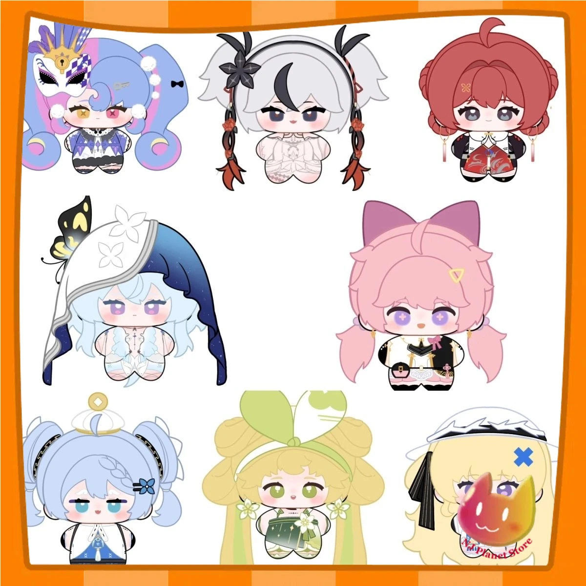 

10 см аниме Wuthering Waves The Shorekeeper косплей плюшевый рюкзак плюшевый брелок орнамент рождественские подарки аксессуары реквизит