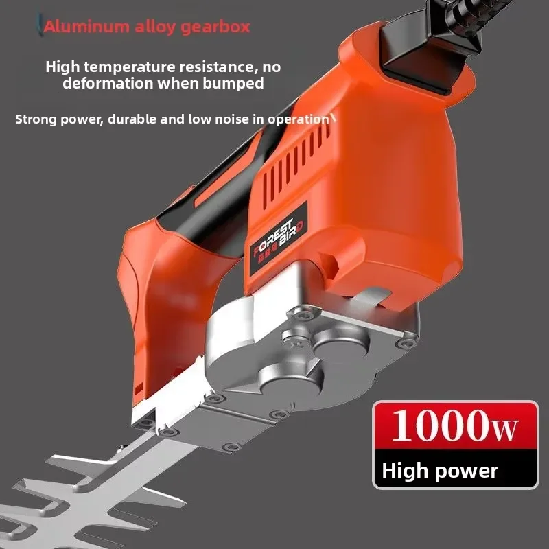 Brushless Motor Electric Hedge Trimmer Industrial Grade Portable Handheld Garden Tool Two Speed High Power Cutting Machine