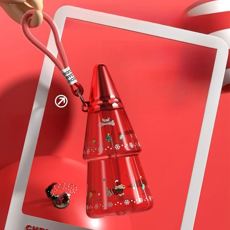 

Christmas Childrens Water Cup Cartoon Plastic Cup Mens and Womens Outdoor Sports Water Bottle