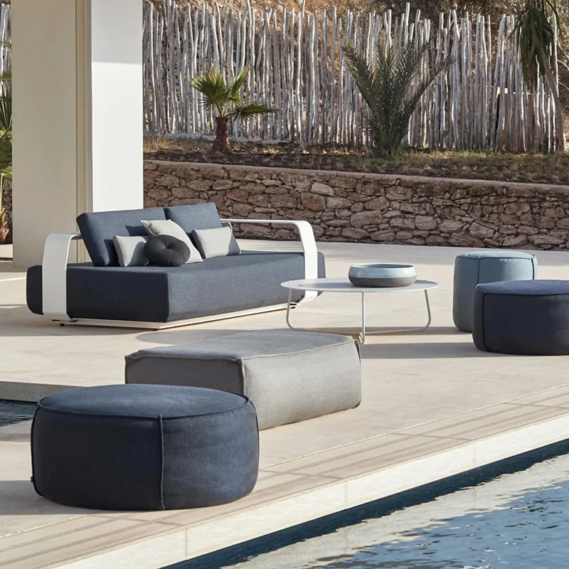 

Sofa simple balcony courtyard outdoor single sofa designer leisure