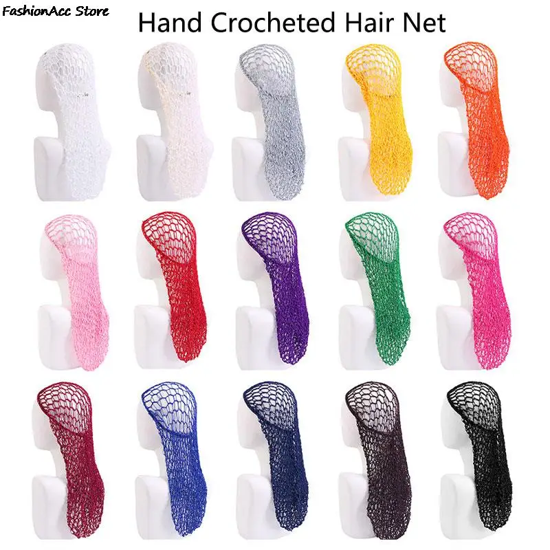 Ladies Hand Crocheted Droop Hair Net Hair Protector Long Net Sleeping Hair Net Net Cover Makeup Hair Wrap Net Hand Woven Hair