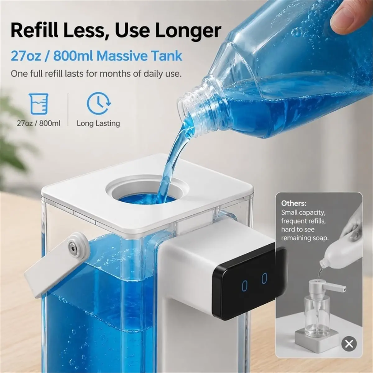 phone-gear-800ml-27oz-large-capacity-automatic-soap-dispenser-touchless-adjustable-volumeipx5-waterproof-for-kitchen-and-bath