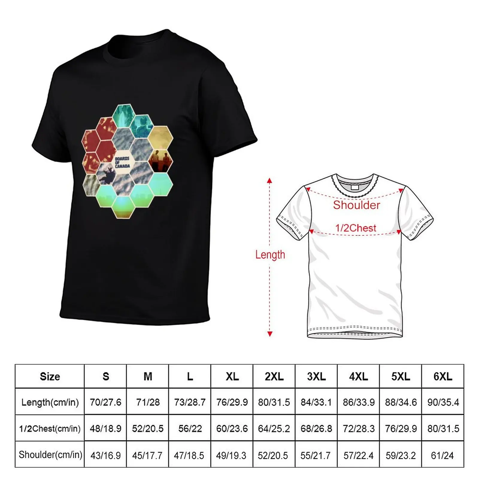 Boards of Canada Hexagon Sun T-Shirt Regular Fit Plain Tee Shirt