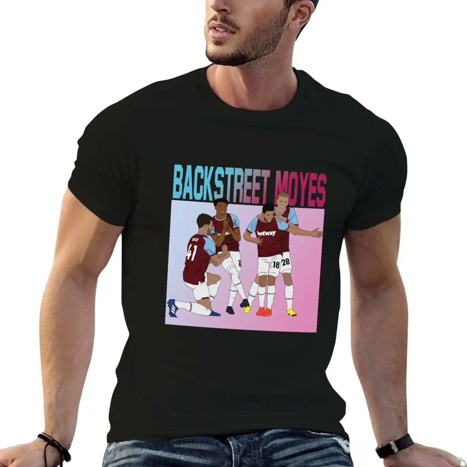 Backstreet Moyes Jesse Lingard Declan Rice Pablo Fornals Tomas Soucek Band Goal Celebration T-Shirt sports fans men tshirt