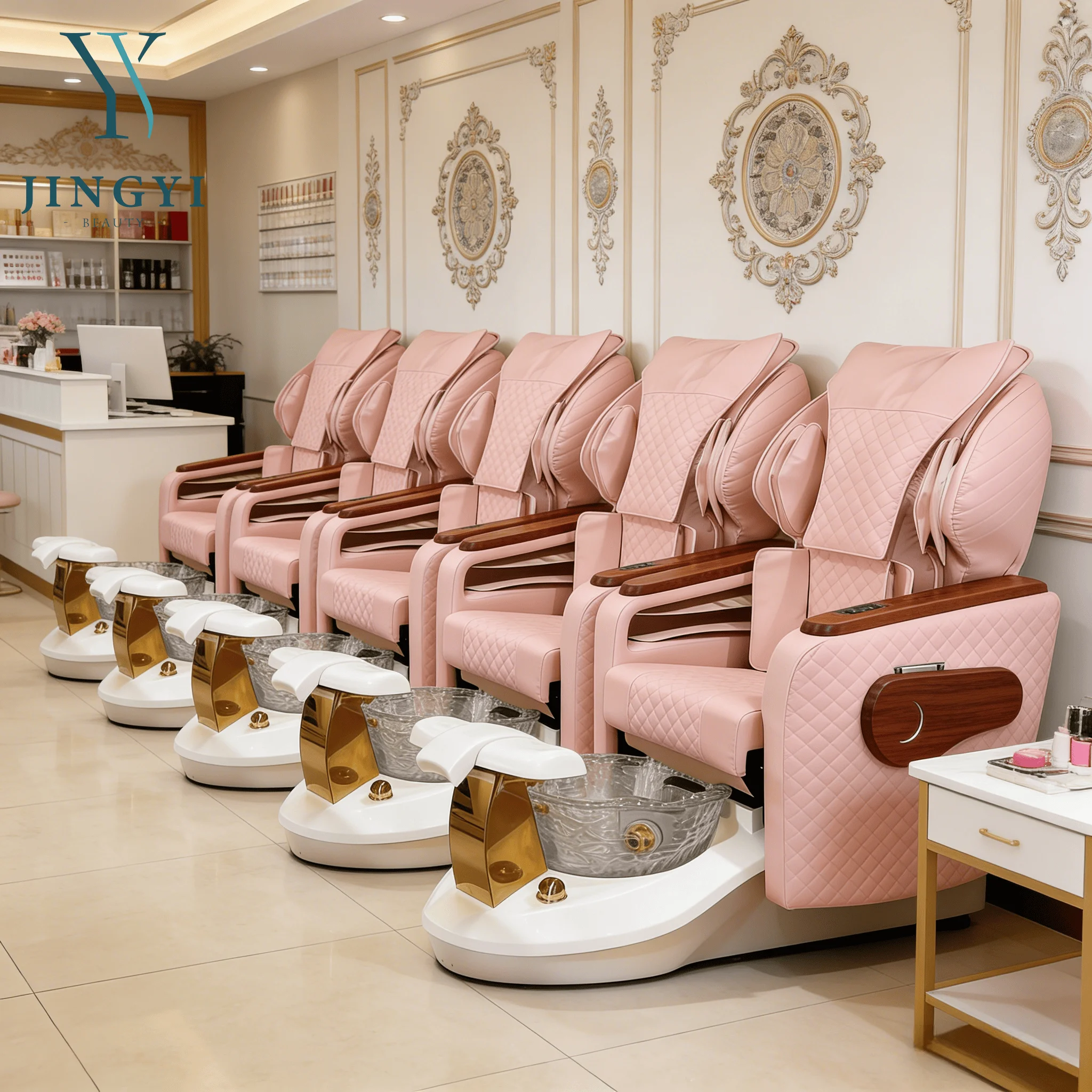 

Best Seller Massaging Pedicure Chair Electric Foot Massage Spa Pedicure Chairs for Salon Nail Spa Pedicure Chair with Plumbing