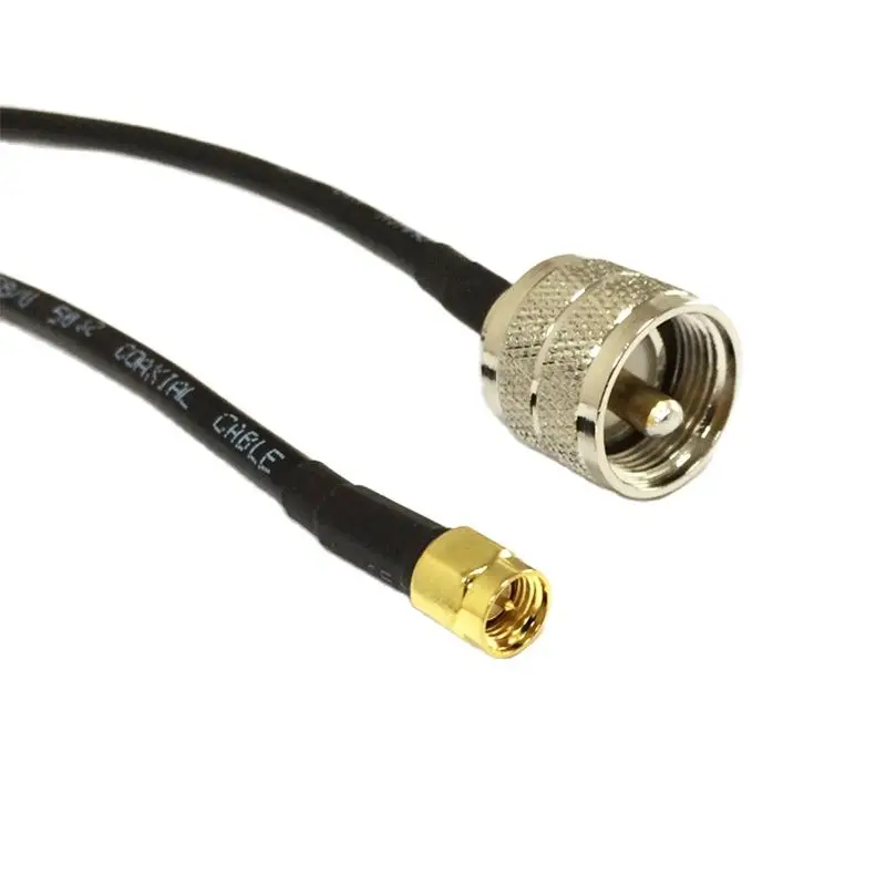 New  SMA Plug Switch UHF Male PL259  Cable Adapter RG316 RG58 RG142 Wholesale Fast Ship 15CM 6\