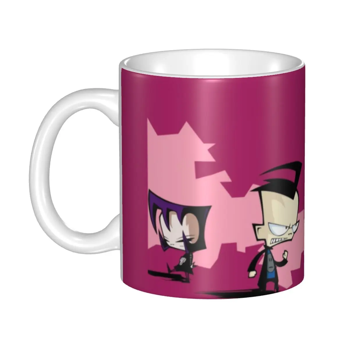 Customized Robots I-Invader Z-Zim Cartoon Coffee Mugs DIY Ceramic Mug Creative Present