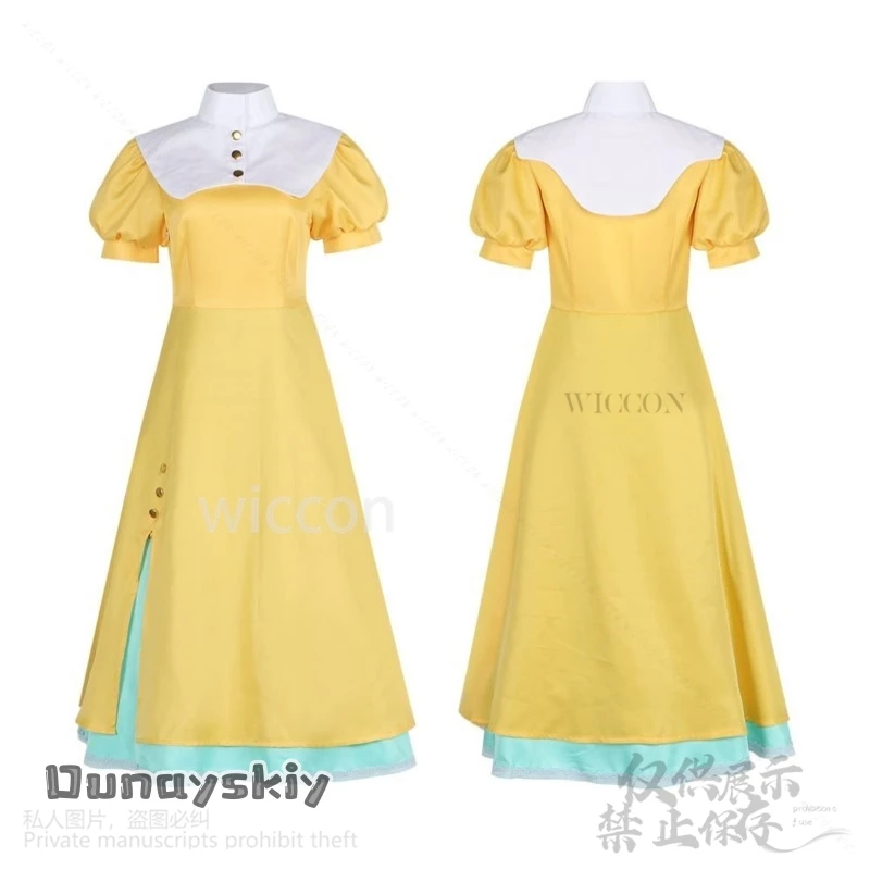 تومويو Daidouji أنيمي كاردكابتور ساكورا تأثيري حلي فستان أصفر جميل Kawaii لطيف لطيف لوليتا الباروكات حفلة كوس مخصصة