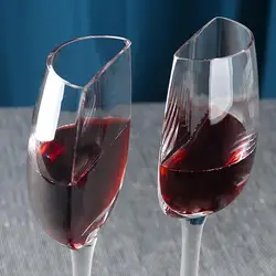 Crystal Glass Cups 140ml Portable Half Red Wine Cups Multi-use Vintage Tall Wine Glassware Long Stemmed Wine Champagne Glasses
