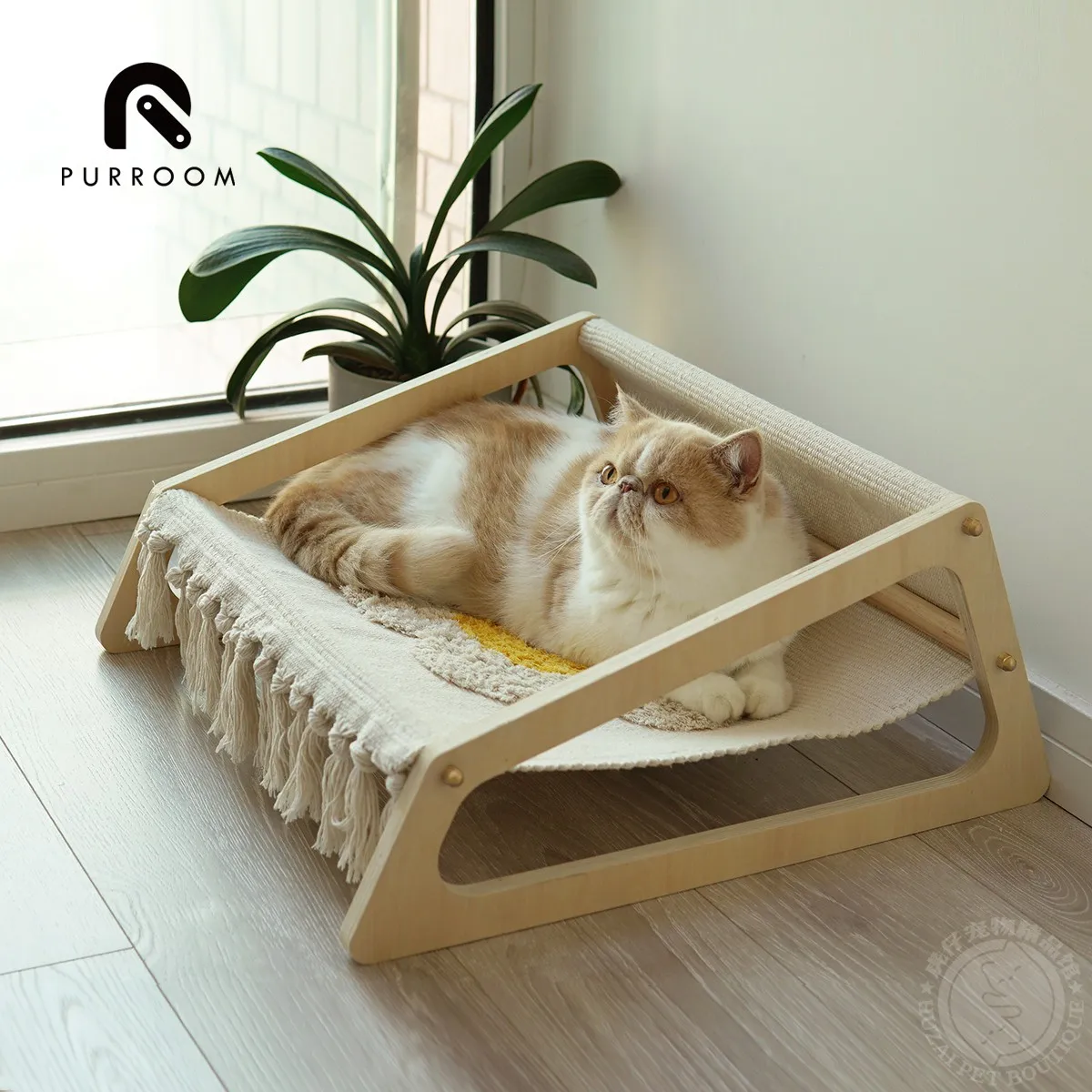 Frangipani hammock woven bed cat hammock all-season universal cat litter cat litter can be removed and washed