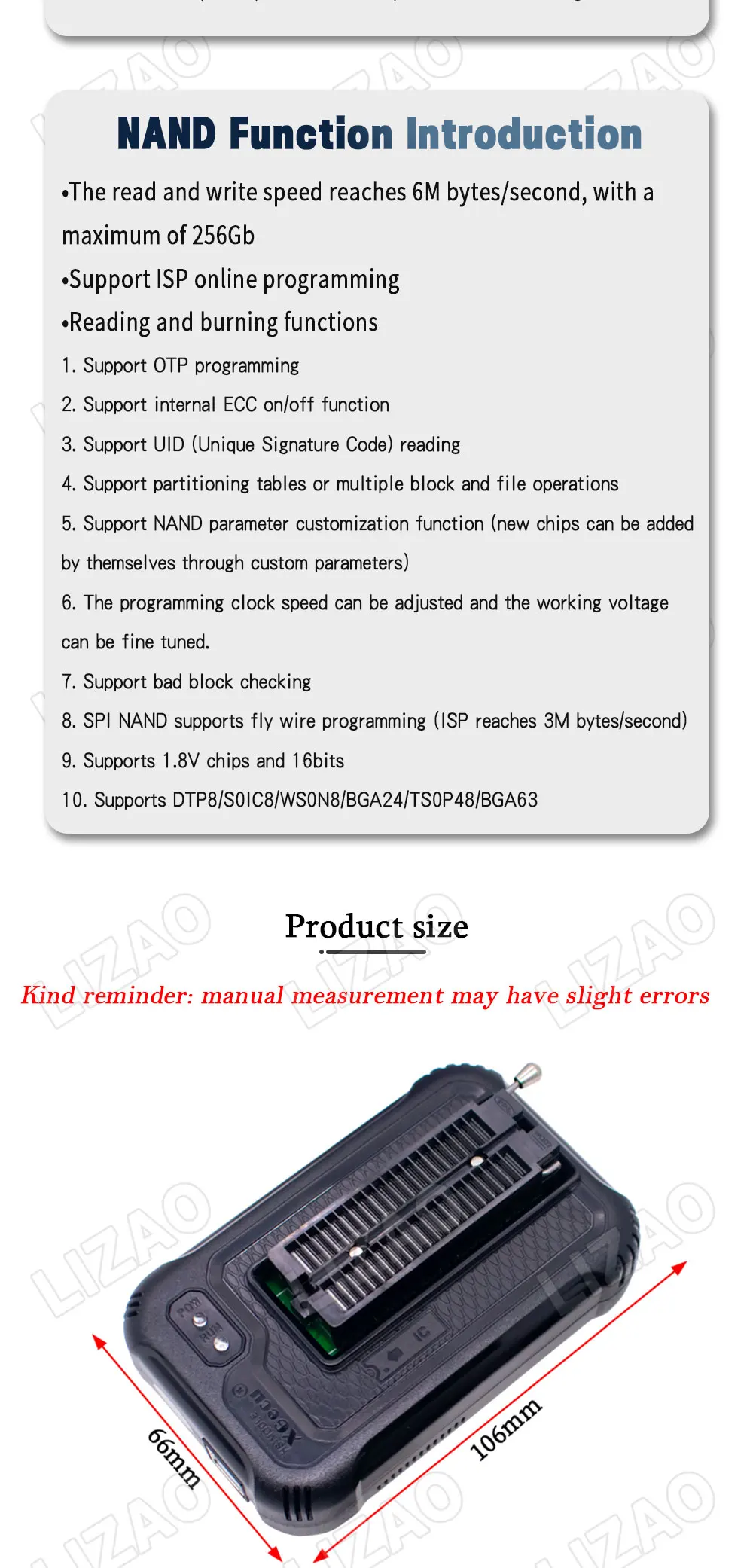 XGecu T48 TL866-3G Programmer 31000+ ICs EPROM/MCU/SPI/Nor/NAND Flash/EMMC IC Tester Perfect Replacement for TL866CS TL866II
