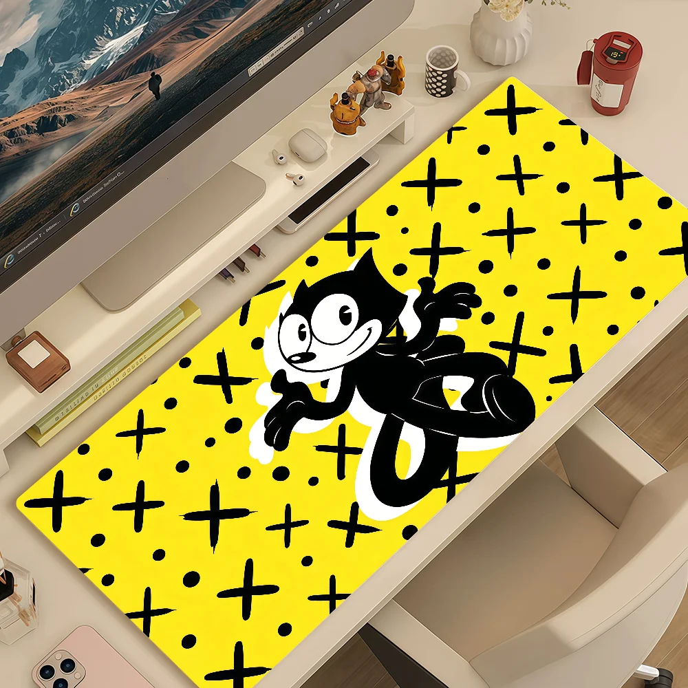 Mouse Pad MousePad Funny the Non-slip Lockedge F-Felix Office Student Cartoon Gaming Thickened Cat Large Writing Pad Cushion