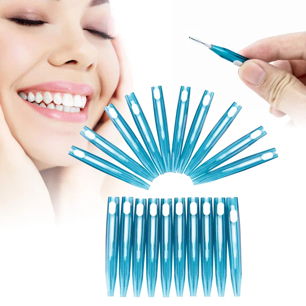 

20Pcs Interdental Whiten Tooth Brush Flossing Head Toothpick Oral Care Clean Bridgework Braces Removed Plaque Stimulates Gums