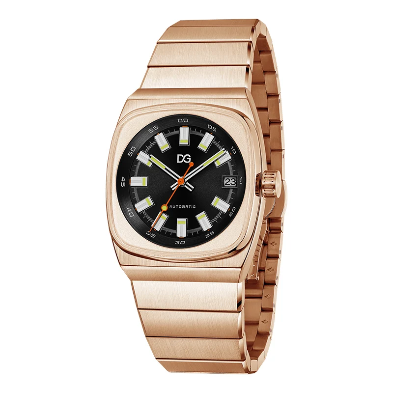 DANIEL GORMAN Hot Business Calendar Stainless Steel Watch Men Waterproof Luminous Automatic Mechniccal Movement Automatic Watch