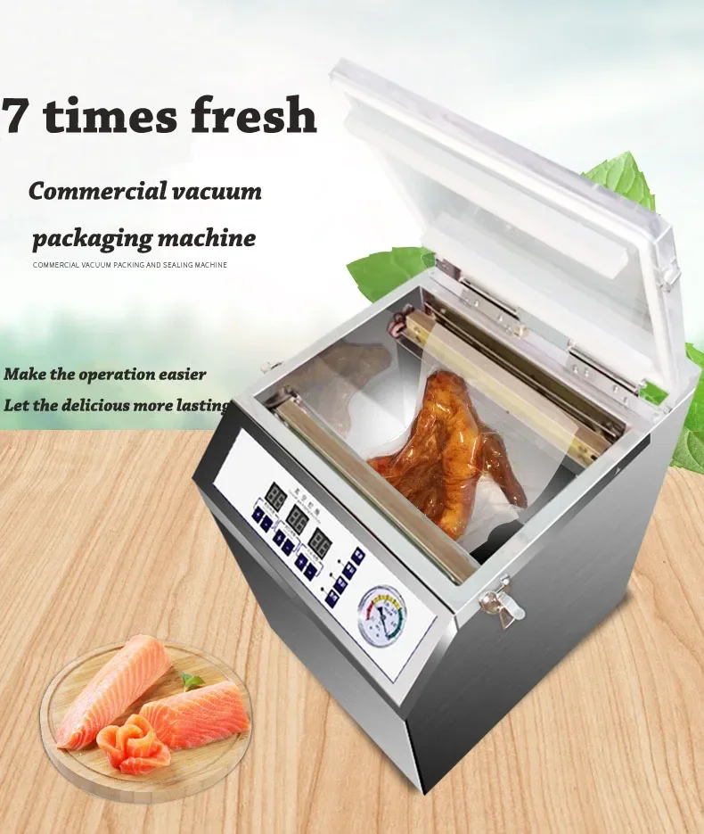 Vacuum Food Sealer Automatic Wet and Dry Packaging Machine Commercial Food Tea Sealing Machine