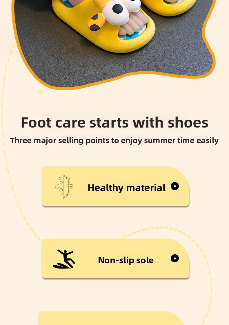 Neue Sommer-Kindersandalen: Rutschfeste, weiche Baby-Slipper für Mädchen und Jungen – Ideal für Strand, Innenbereich und Bad – Eltern-Kind-Sandalen – Detail 5