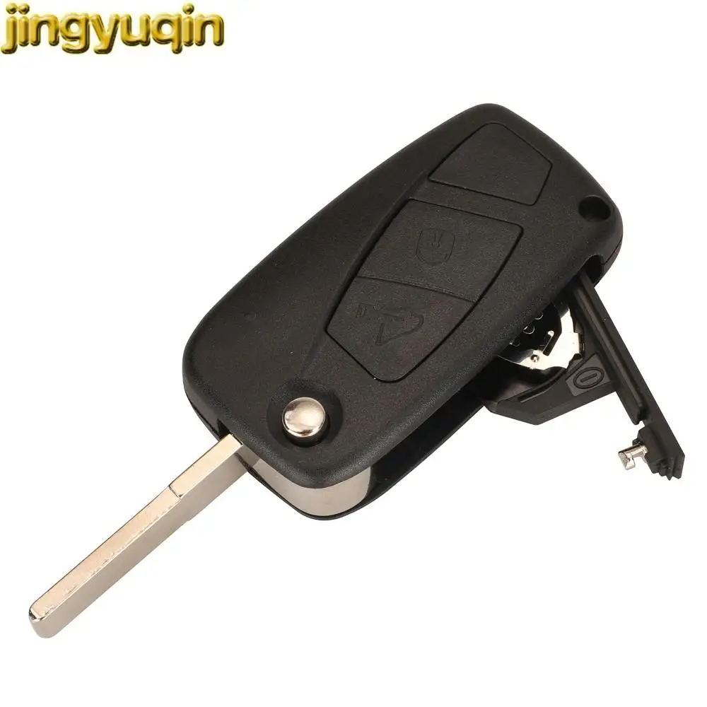 Jingyuqin 2/3 Buttons Remote Car Key Fob Shell For Fiat Ducato Peugeot Boxer Citroen Relay Iveco 2006 2007 2008 SIP22 Blade