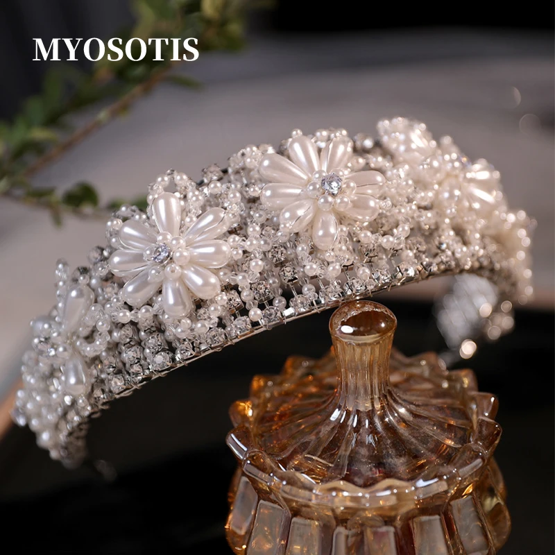 

Роскошные короны для волос ручной работы, свадебные аксессуары, женские прически, свадебные повязки на голову, обручальные украшения для волос