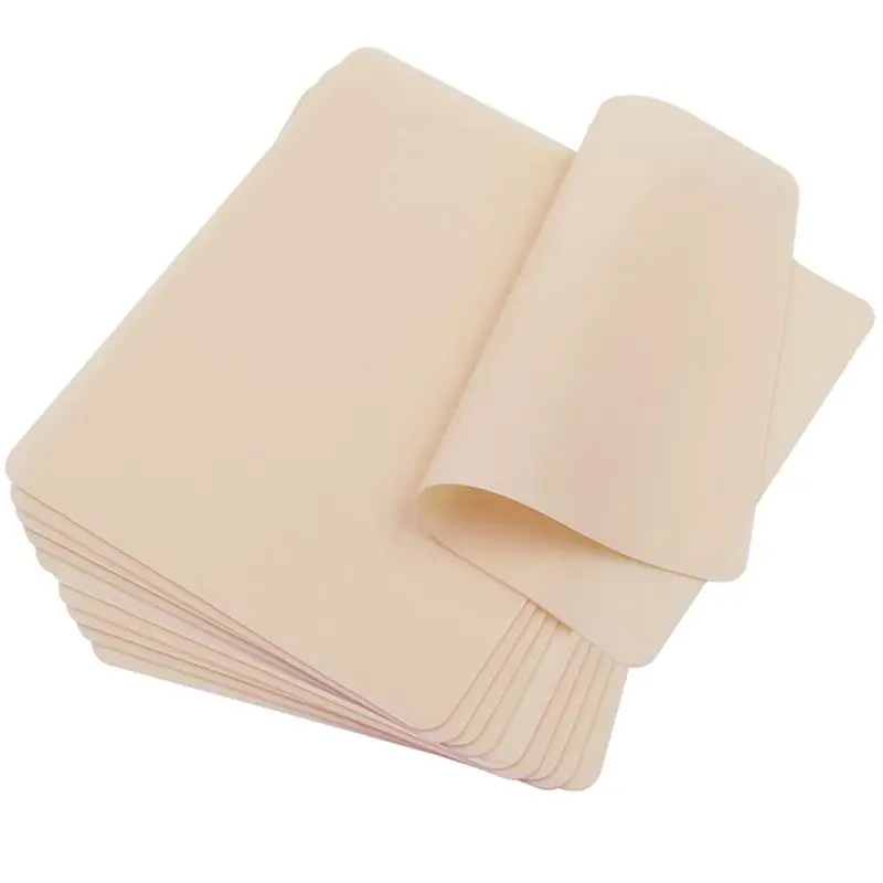 

AED2-Silicone Blank Tattoo Practice Skins-Tattoo Skin Practice Double Sides 8X6inch Skin Tattooing And Eyebrow Practice