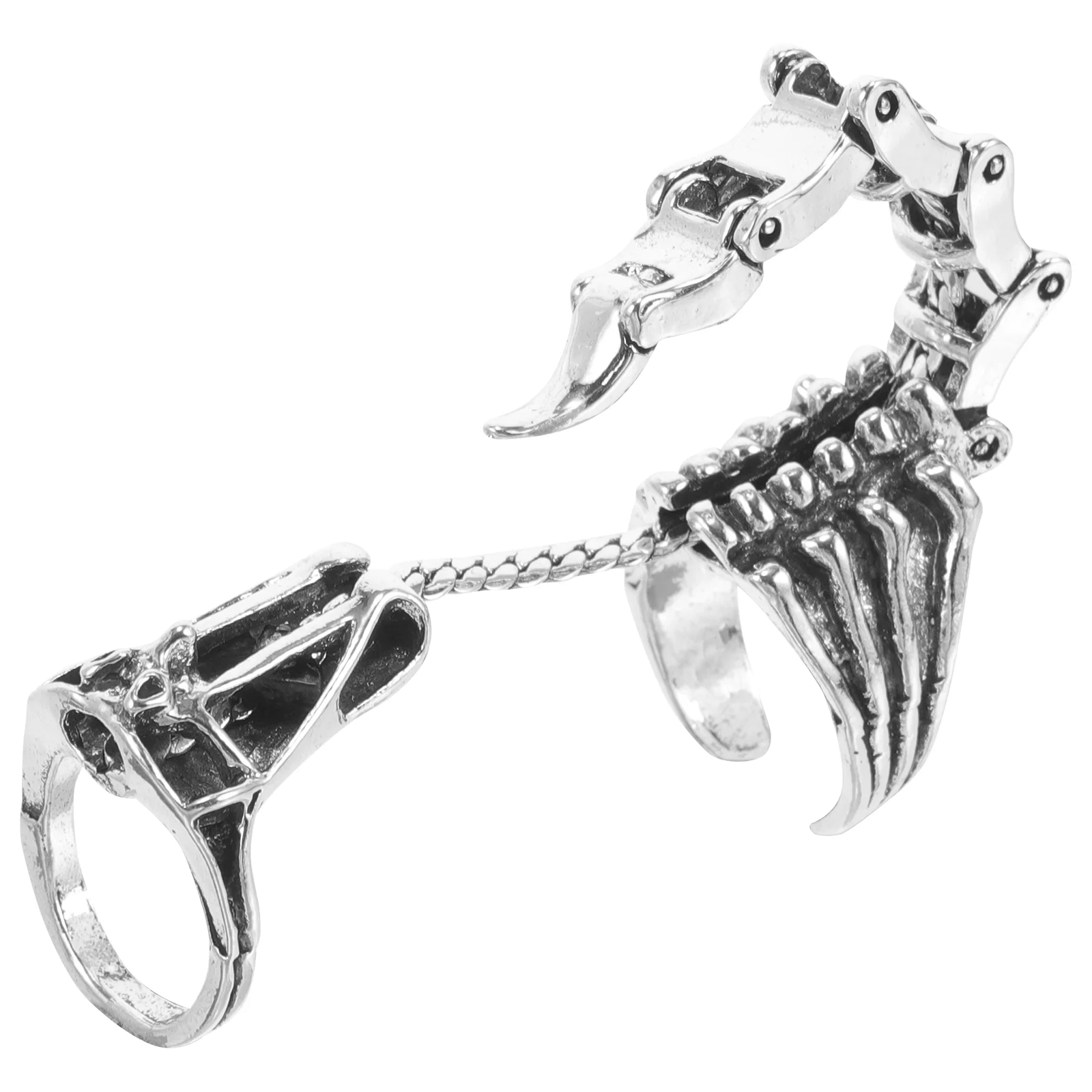 Movable Scorpion Ring Size Adjuster for Loose Rings Sizer Gothic Open Spinner Knuckle Joint Finger to