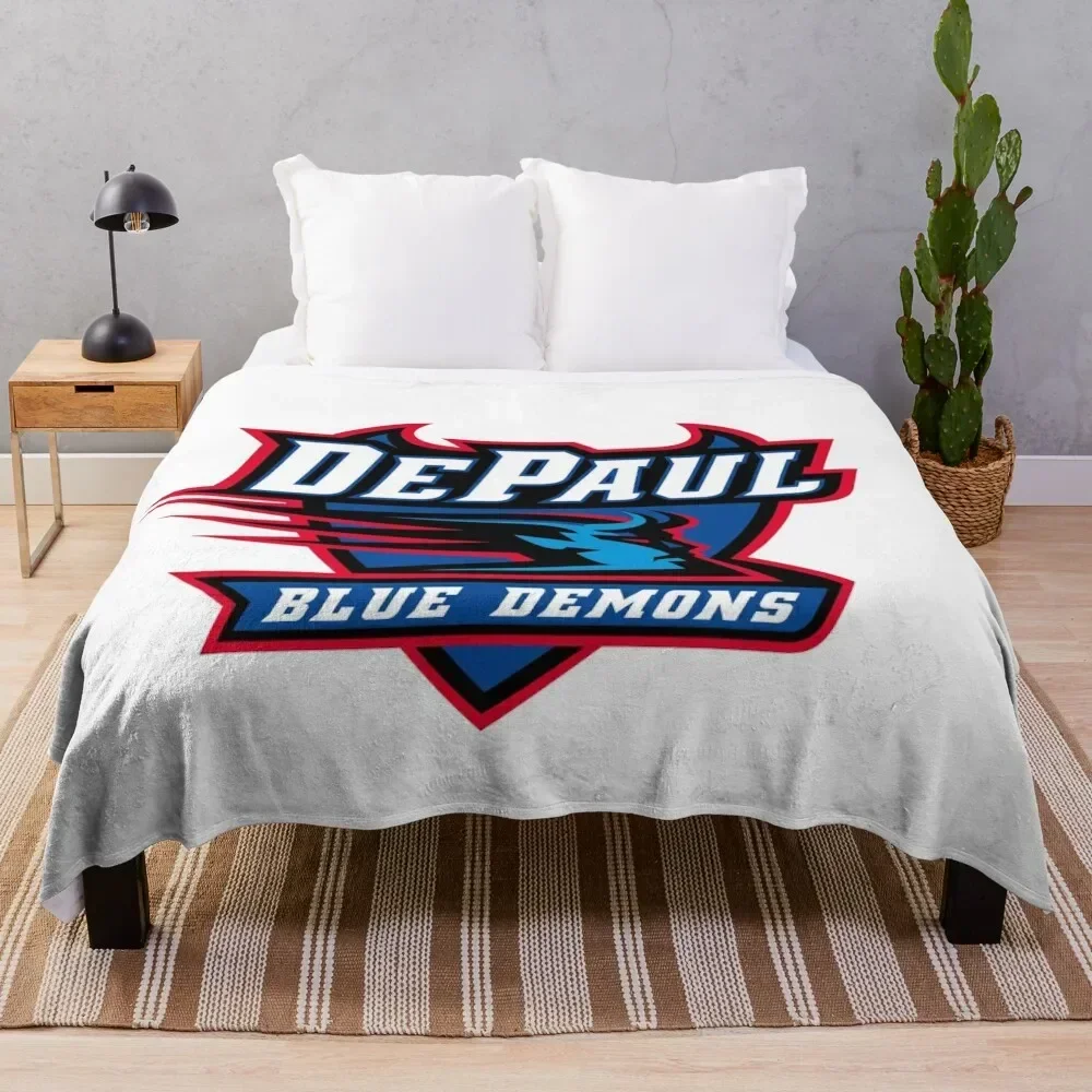 DePaul Blue Demons Throw Blanket Beautifuls Heavy Multi-Purpose Blankets