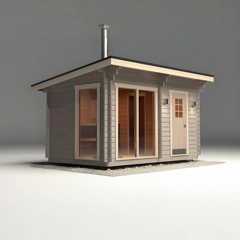 A Popular Portable Wooden Outdoor Wood-fired Sauna for 1-8 People