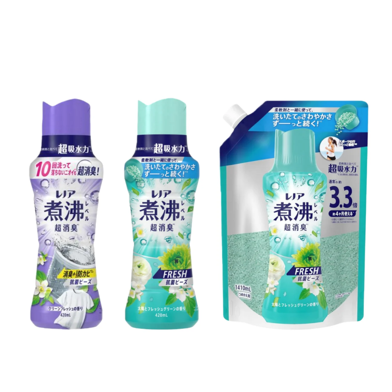 �y�Z�[�����zP&G ���m�A �ϕ����x�������L* �R�ۃr�[�Y FRESH ���z�ƃt���b�V���O���[���̍��� �{�� 420mL / �N���[���t���b�V���̍���