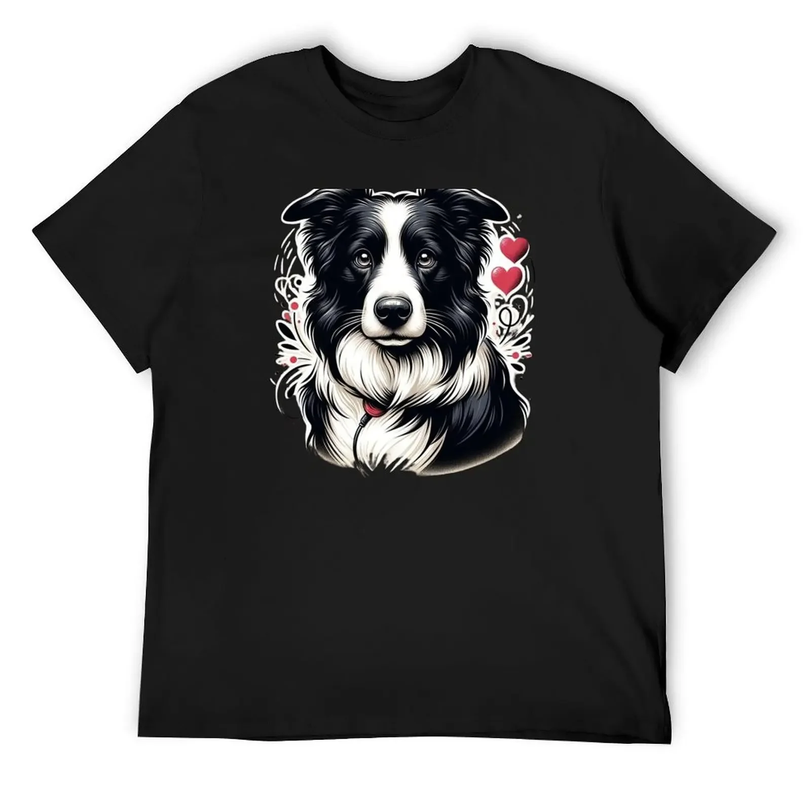 

Cherished Companion Border Collie T-Shirt oversizeds Luxury man T-shirts oversize designer t shirt men