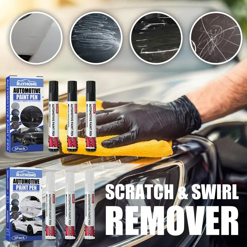 

3 Pieces Car Scratch Remover Pen Waterproof Auto Scratch Repair Pen Car Scratch Remover Durable Paint Pens For Repairing Car