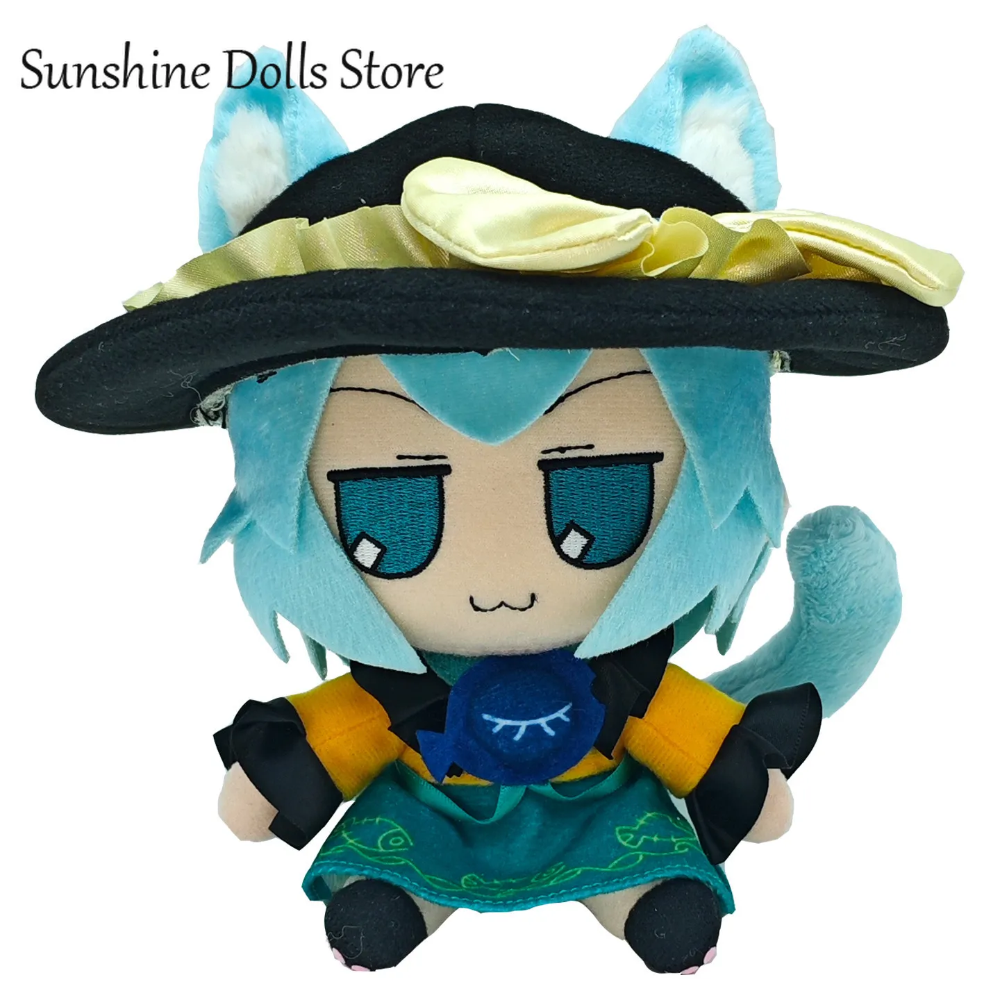 

16 см аниме Touhou Project Komeiji Koishi Fumo серии милый кот плюшевые игрушки хлопковая кукла подушка 20 см мультфильм сидящий плюшевый талисман