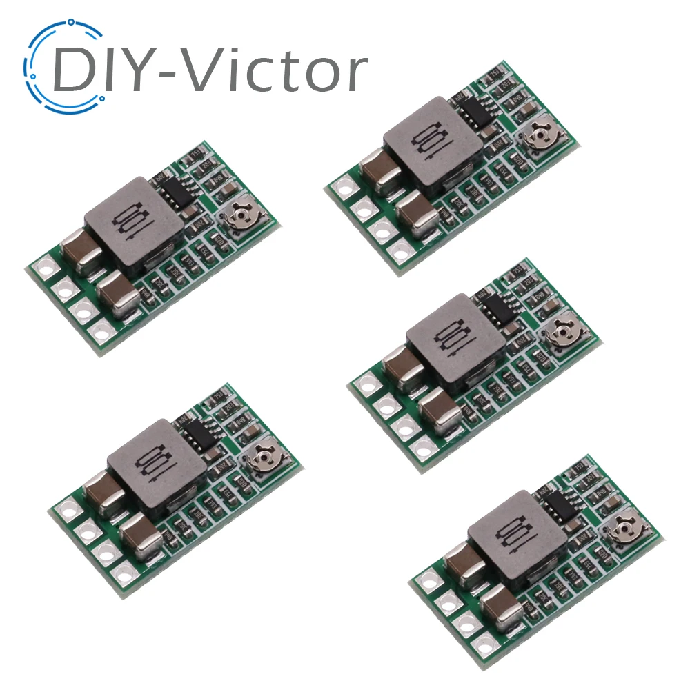 5PCS/LOT Mini DC-DC 12-24V To 5V 3A Step Down Power Supply Module Buck Converter Adjustable Efficiency 97.5%