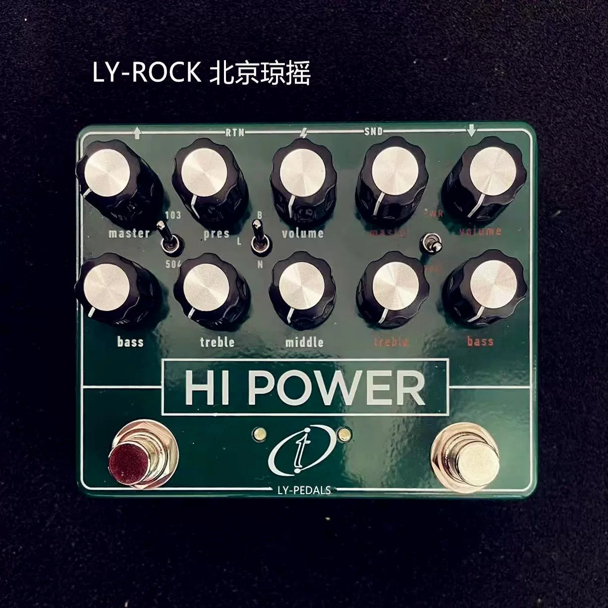 LY-ROCK Single Block Effector HI POWER Overload Distortion Effects Pedal ,Pink Floyd Tone ,Boost Effector