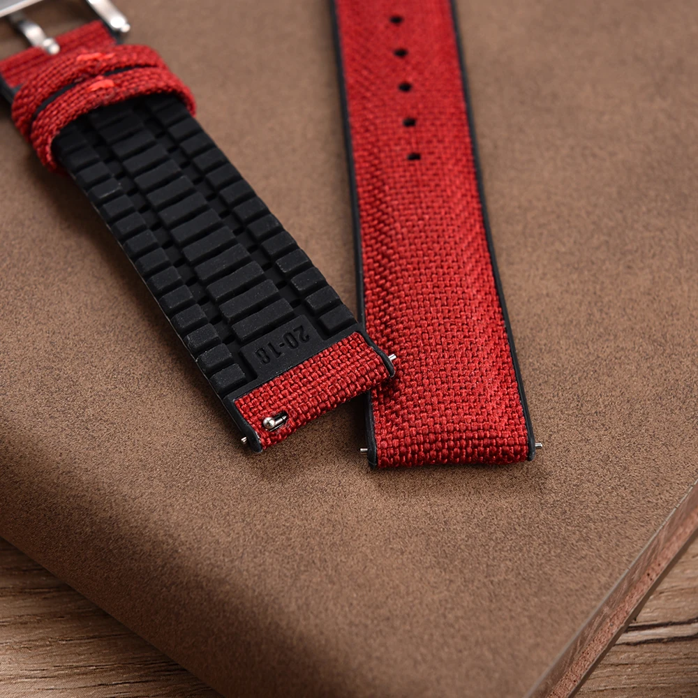 New Design Sailcloth Rubber St - đánh giá và giá Canvas Strap Watch