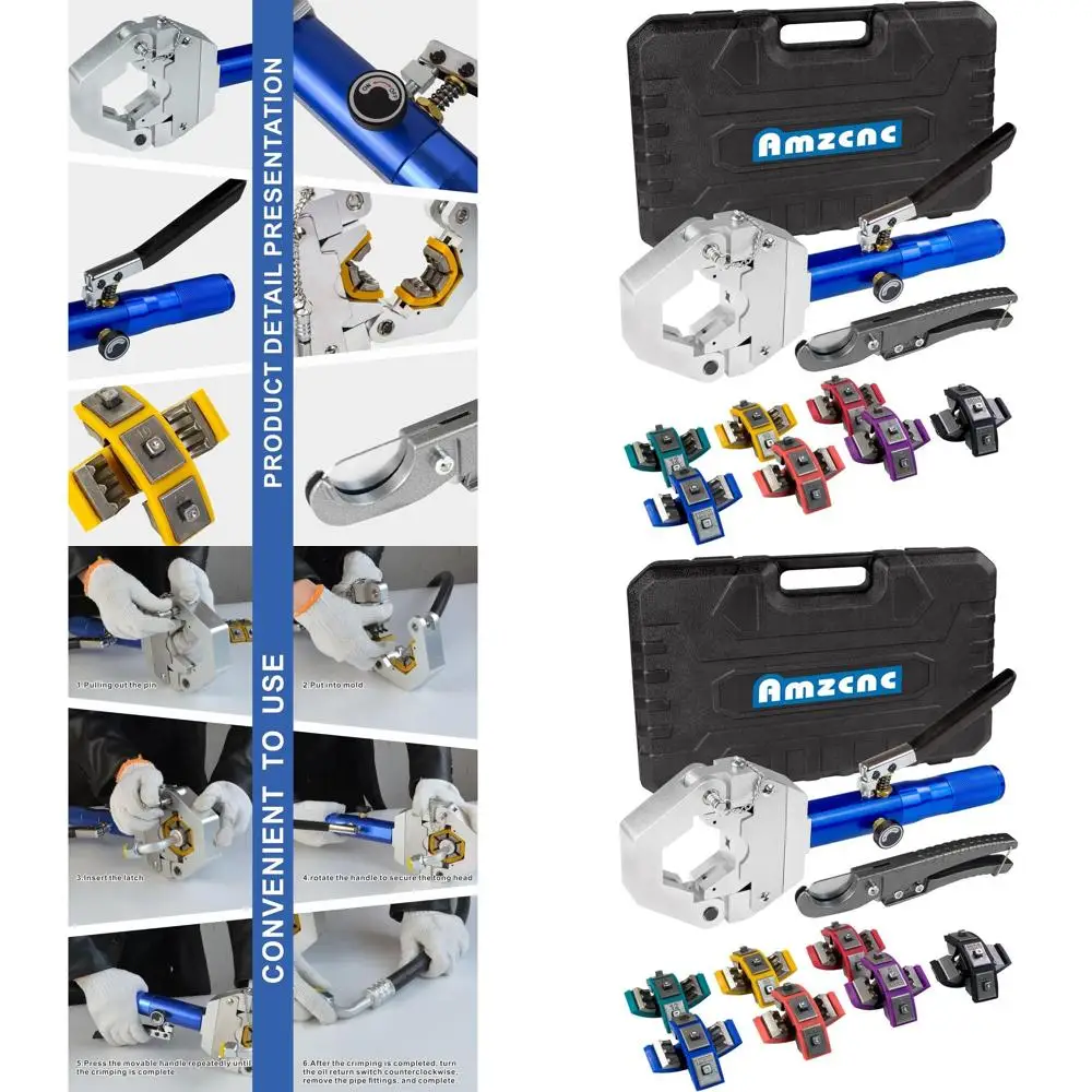 

Набор для обжима шлангов кондиционера с инструментами для ремонта шлангов систем кондиционирования воздуха