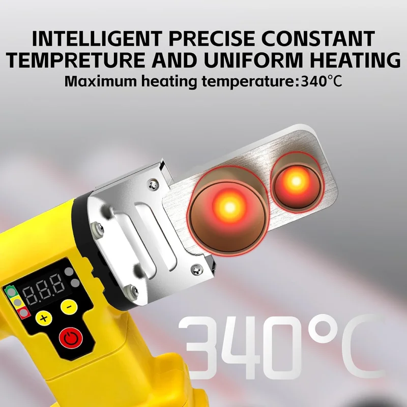 شاشة ديجيتال أدوات الذوبان الساخن 280 واط آلة لحام الأنابيب لبطارية ديوالت 20 فولت البلاستيك انبوب ماء لحام لأنابيب PE ، PPR ، PB