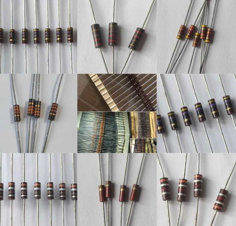 Color ring carbon core non-inductance resistor 50pcs 1/2W 0.5 W47k,51k,56k,68k,82k,100k,120k,150k,180k,220k,300k,330k size: 4X9