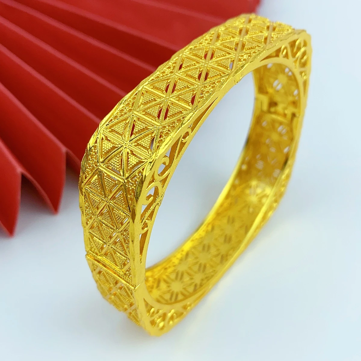 XUHUANG Luxury Dubai Saudi Trendy 24k Gold Color Bracelet Bangle Bracelet For Bridal Bracelet Arabic Jewelry