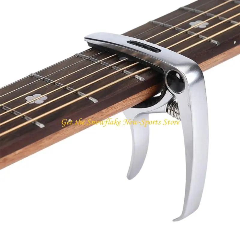 E56D Guitar Ukulele Mandolin Capo Multifunctional Zincs Alloys Guitar Capo For Reliability Performances Easyly Use