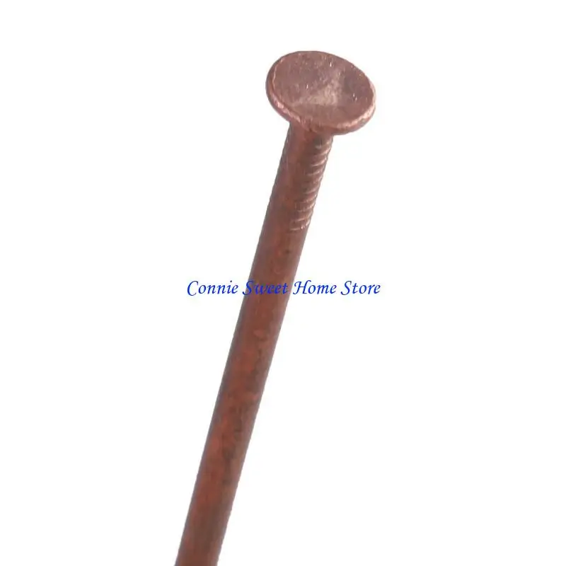 LXAF 15Pcs Purely Copper Nails Replacement Stump Removal Spikes Hardware Nails for Killing Trees Removing Stumps Copper Nails