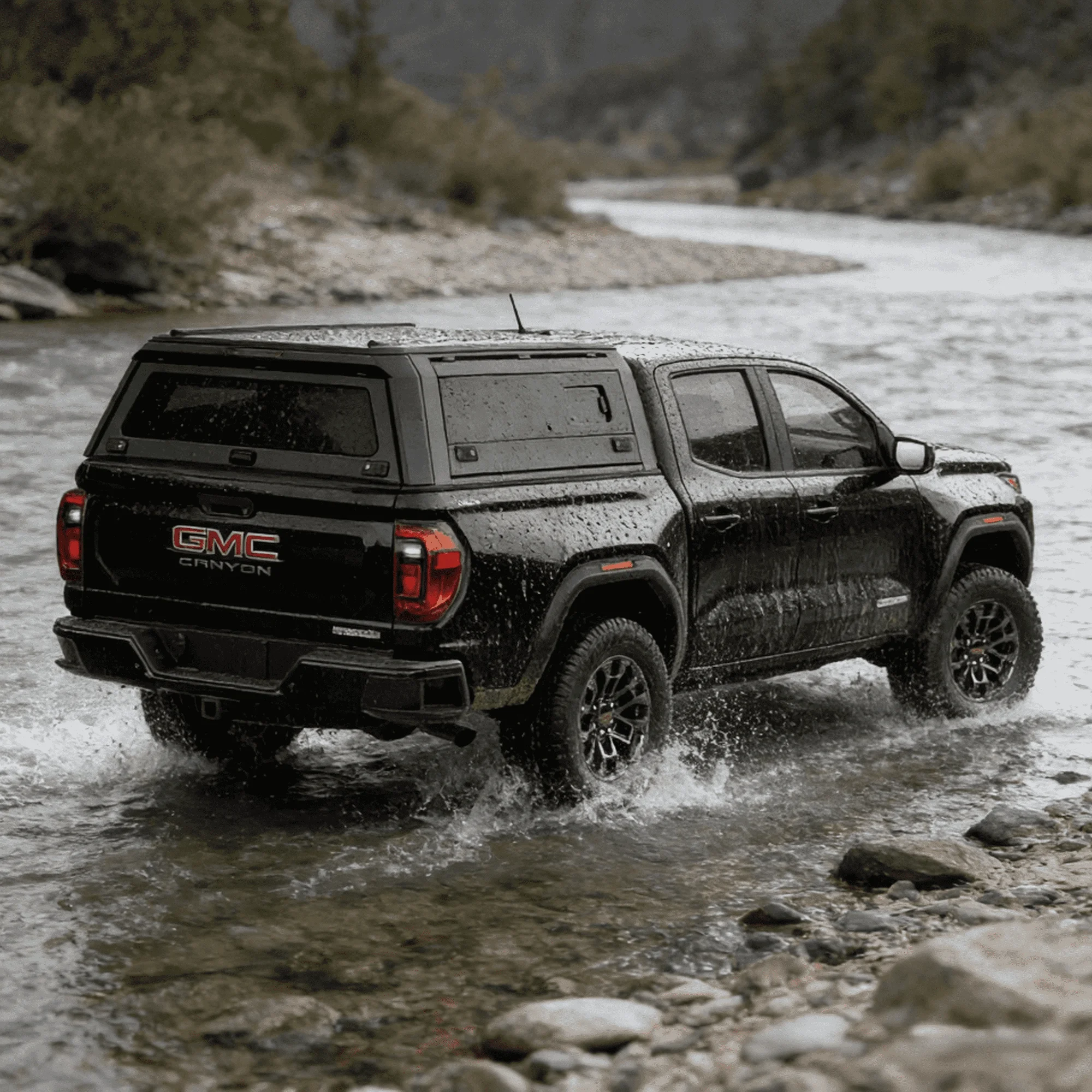 Weather Resistant Truck Bed Cap for Toyota Tundra Nissan Navara GMC Sierra CANYON (Scratch Resistant with Tool Boxes)