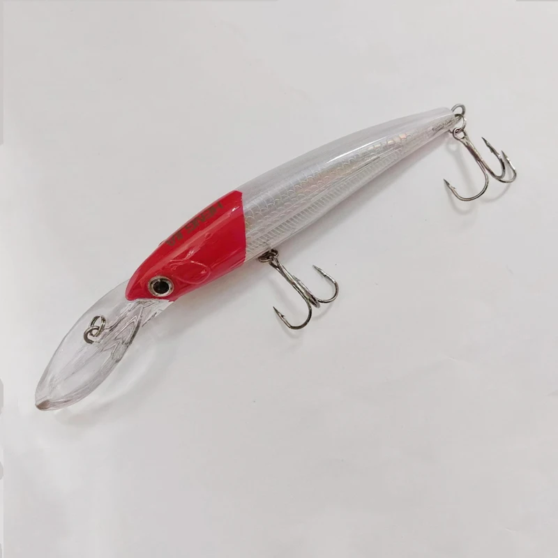 Big Minnow Wobbler Fishing Lure Deep Driving Jerkbait Lure Hard Bait Quality Professional Depth1-4m for Bass Crankbaits 17CM 30G