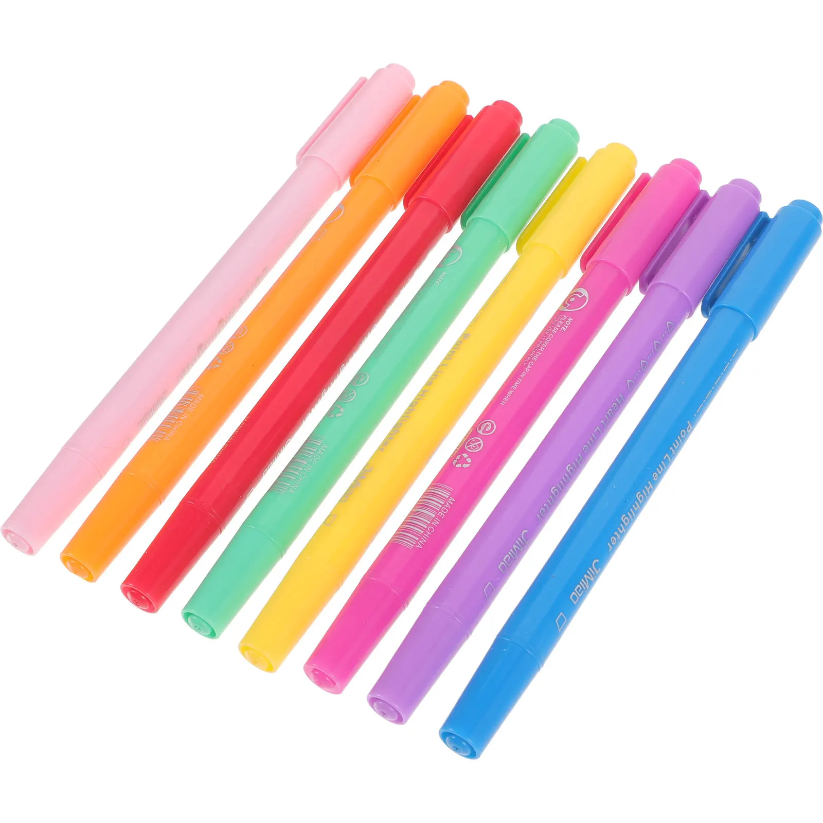 

Набор из 8 эстетичных маркеров-линеров для выделения текста: яркие маркеры для ведения дневников, аннотаций, выделения главного в документах, художественных проектов, портативные