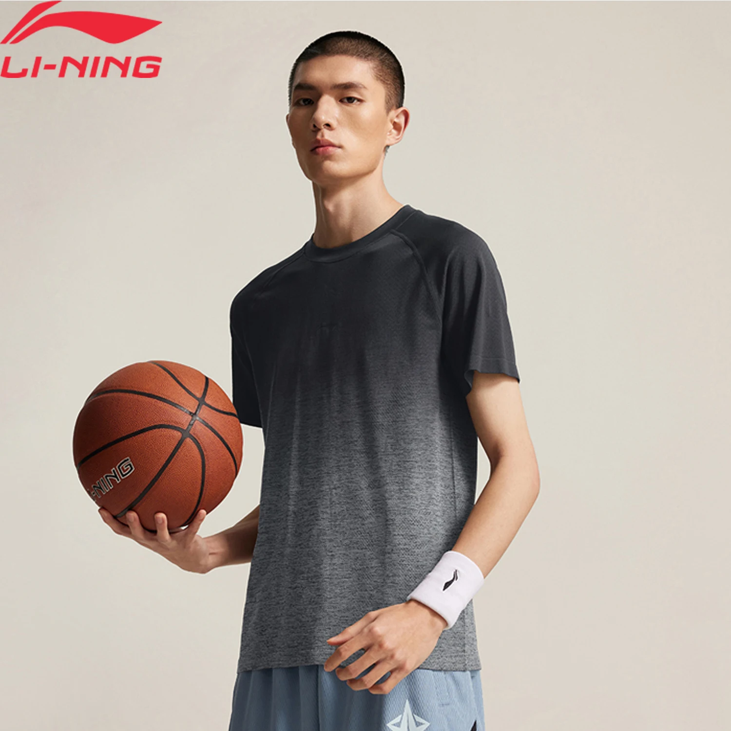Li-Ning Men's JIMMY BUTLER Professional Basketball T-Shirt 66%Polyamide 34%Polyester Slim Fit LiNing Crew Neck Tee Tops ATSV049