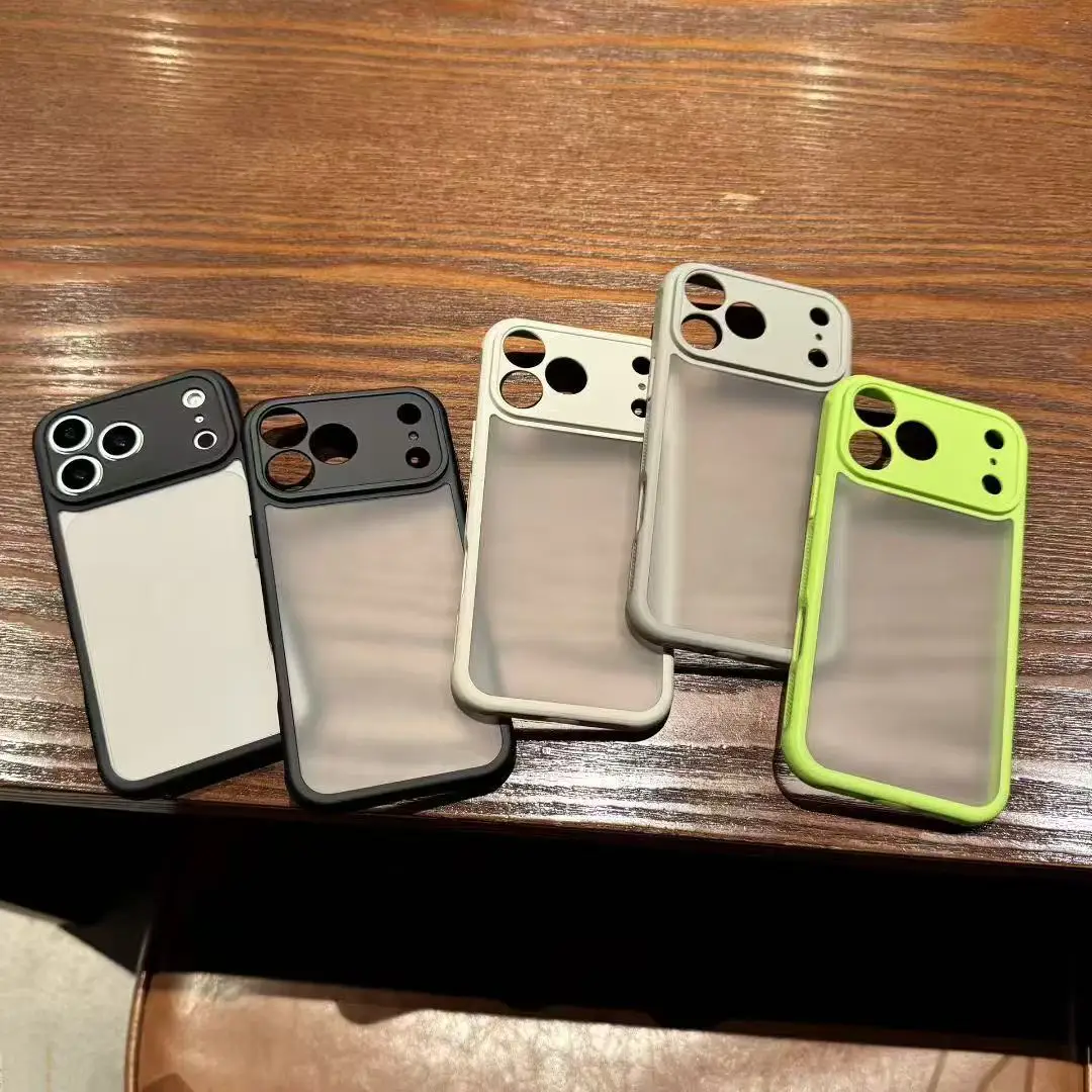 

Высококачественный отшелушивающий полупроницаемый чехол для iPhone, совместимый с моделями от 12 до 17, простые универсальные дизайнерские чехлы