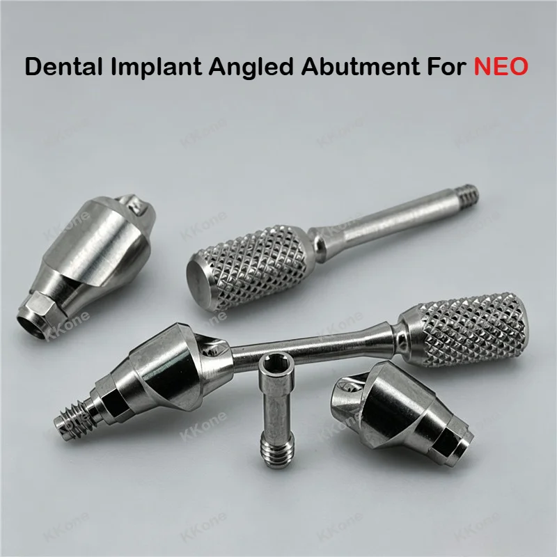 

8Pcs Dental Implant Angled Abutment For NEO System Titanium Lab Accessories For Dental Restoration