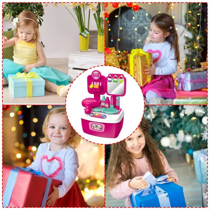 Hair Styling Toys For Girls Kid Friendly And Safe Hair Salon Toys Beauty Salon Set For Kids Hair Salon Toys Birthday Chriastmas