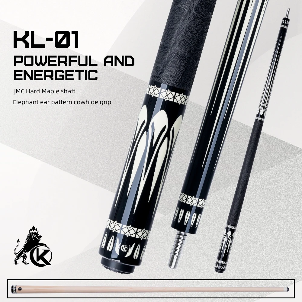 

KONLLEN Maple Pool Cue K-01 Series Low Deflection Profession Ultra-smooth Billiard Pool Sticks with 12mm tip